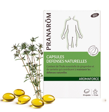 Pranarom Aromaforce Caspules Defenses Naturelles Bio 30 Capsules